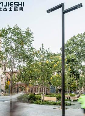 LED低头道路灯交通道路照高明双头路灯市政工程8双米臂OBG道路灯