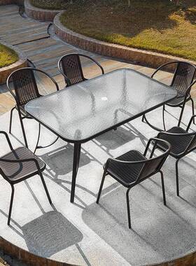 藤椅户外藤家具椅阳台桌椅编休闲庭院腾椅椅桌子bde8-01子小茶滕