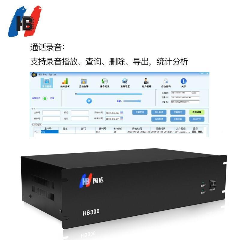 国威HB300VOIP网程控电9话交换机络IP-语音交换机816HB300进16-6