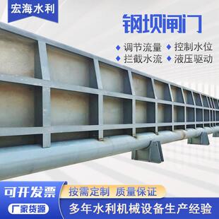 液压钢坝闸门水利工程液压启闭机大跨度液压景观钢坝闸