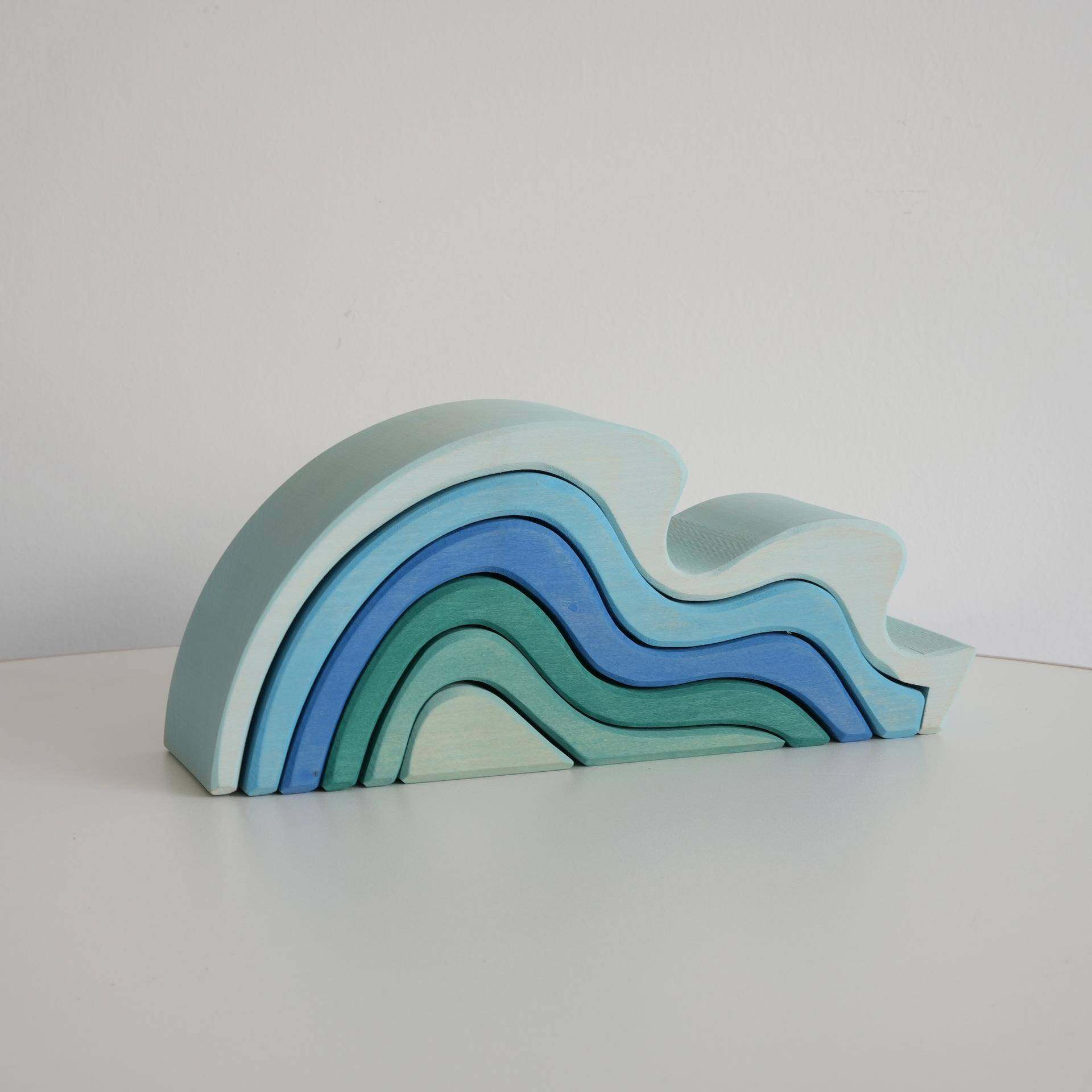 木制浸染蒙氏椴木海浪儿童早教智力益智拼搭装饰摆件积木儿童玩具,农用物资,其他肥料,淘宝优惠券,粉丝福利购,淘宝优惠卷