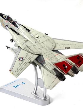 F-14A雄猫战斗机1:72成品合金模型机翼可变机轮可换配支架摆件
