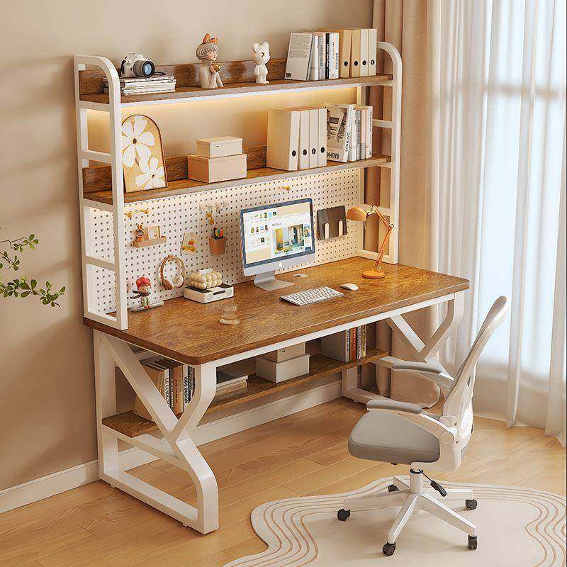 实木电脑桌洞洞板书桌卧室家用学习桌暑期学生书架写字桌一体式厂,农用物资,其他肥料,淘宝优惠券,粉丝福利购,淘宝优惠卷