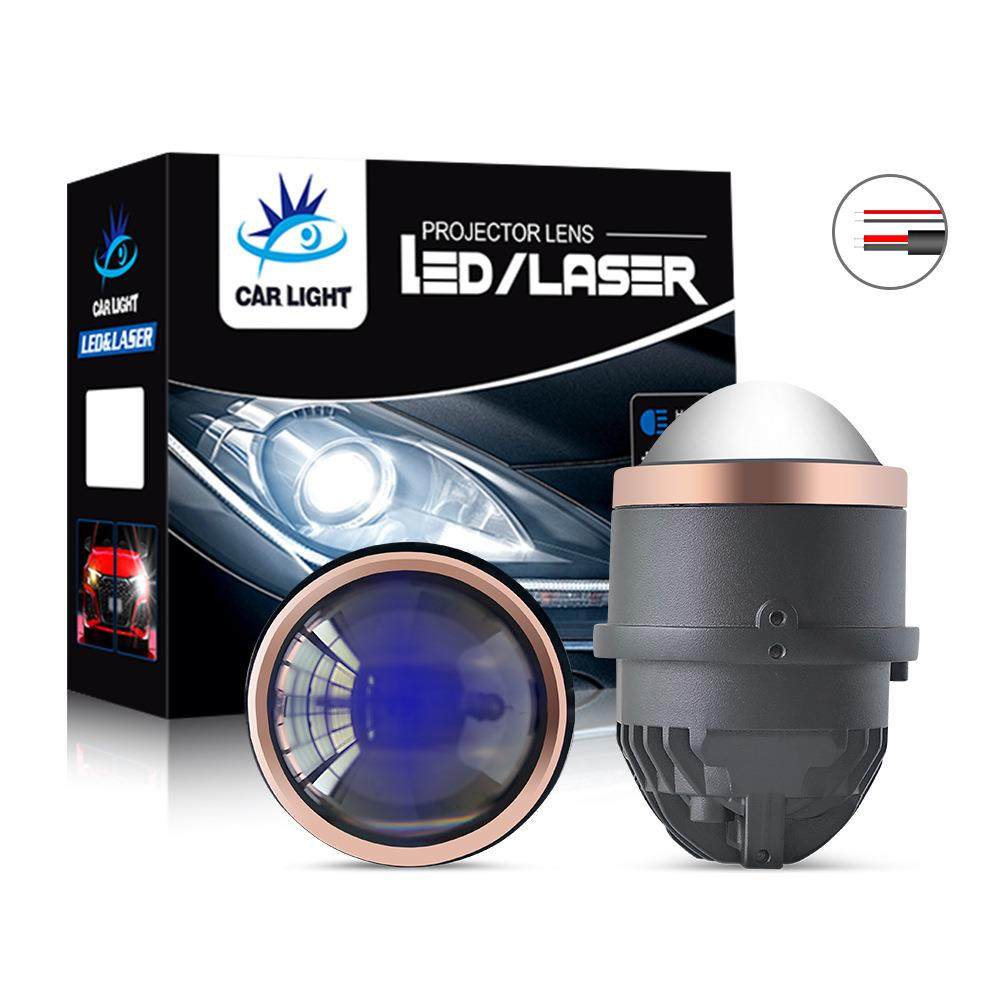 汽车LED雾灯透镜3寸双光透镜超亮远近一体12V防水35WLED车灯白光