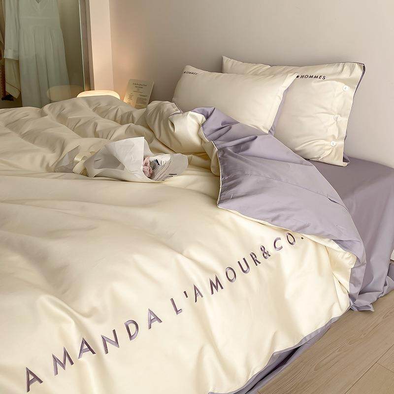 低调奢华｜100轻奢全棉刺绣四件套纯棉纯色床单被套床笠南通家纺4,农用物资,其他肥料,淘宝优惠券,粉丝福利购,淘宝优惠卷