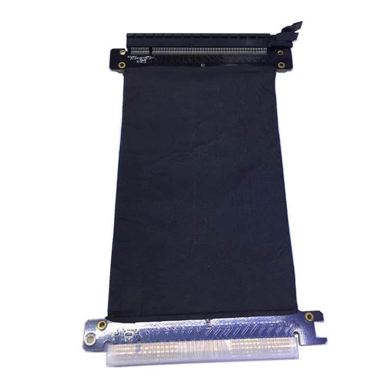 20cm显卡PCI-E延长线16X线PCIE转接线X16软排线显卡延长线双屏蔽