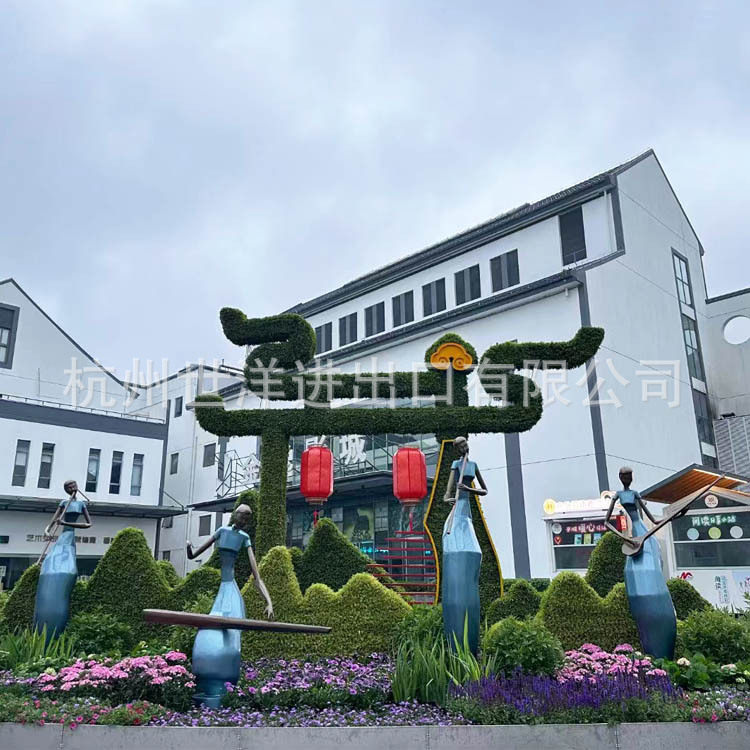室外玻璃钢雕塑吹拉弹唱人物造型户外公园江南丝竹景观小品