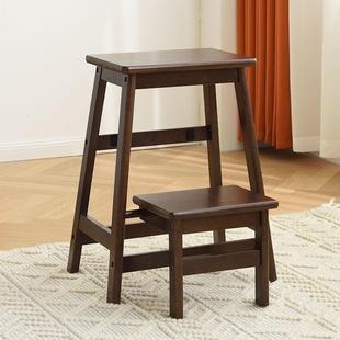 梯凳实木家用可折叠凳子板凳楼梯凳阶梯凳门口两用宝宝凳跨娜幽