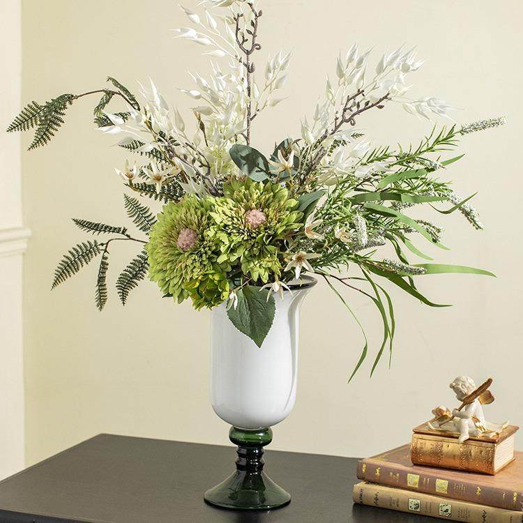 法式复古客厅插花玻璃高级感风灯琉璃花瓶法式复古艺术花器摆件,纺织面料/辅料/配套,纺织机械配件,淘宝优惠券,粉丝福利购,淘宝优惠卷