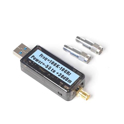 USB射频功率计100K-10GHZ-55~+30dBm预存9种衰减值曲线校准工具