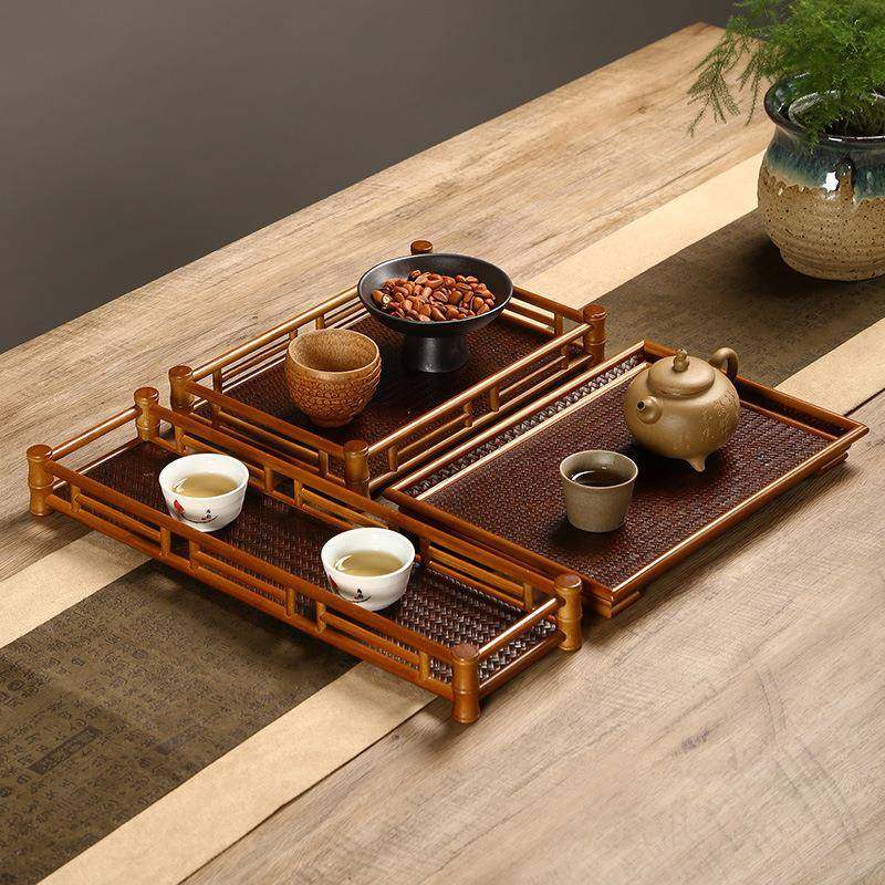 玉竹编茶托盘梅鹿竹晾杯架长方形干泡盘竹制品手工编织奉茶盘,畜牧/养殖物资,畜牧/养殖器械,淘宝优惠券,粉丝福利购,淘宝优惠卷
