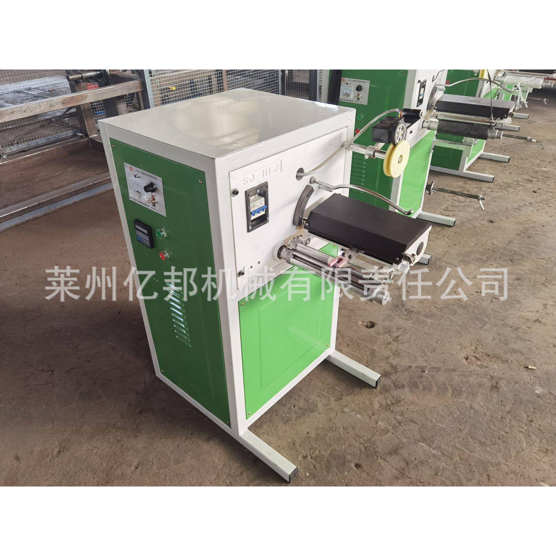 莱州亿邦单锭多锭麻绳布条线绳绕线机透空纸轴卷绕成轴机打轴机其