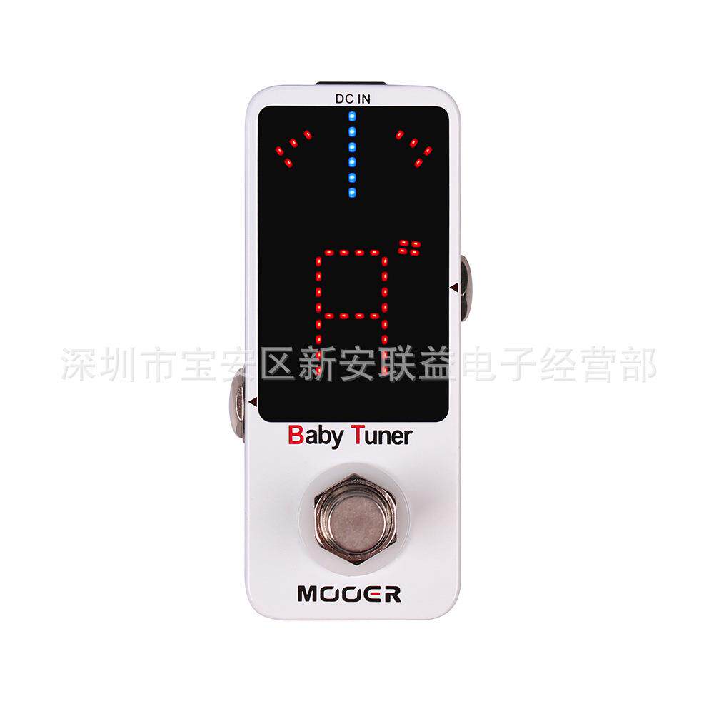 MOOER魔耳BabyTuner电箱贝司电吉他单块调音表MTU1踏板校音器