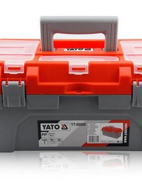 易尔拓手提式塑料工具箱五金工具收纳盒14寸YT-88880YT-88882
