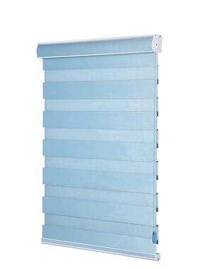 A6L全遮光柔纱布帘帘窗卷F755T79S拉卷式升降手拉遮阳百叶帘客厅