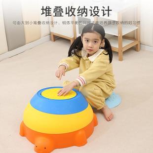 儿童737过河石高跷衡脚踏感统训练家庭平幼儿园玩运动器材宝宝石