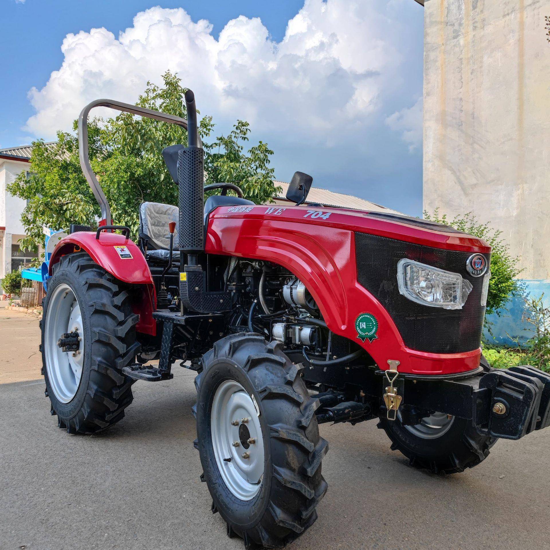 雷804沃-B四驱中型拖拉机果园机旋耕犁地四农用50450马力轮拖拉机