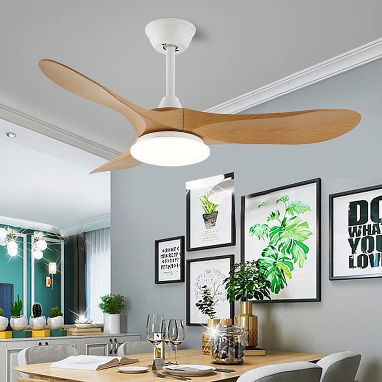 实16木吊扇灯工业电风风静音大风力美餐式52寸吊扇客扇厅风扇灯