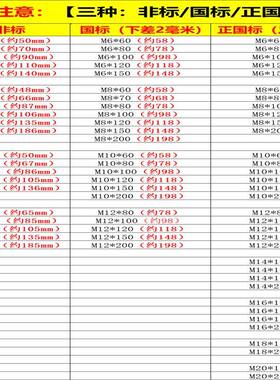 镀锌膨胀螺丝加M长外膨胀螺916栓铁涨管8M1012M12MM14