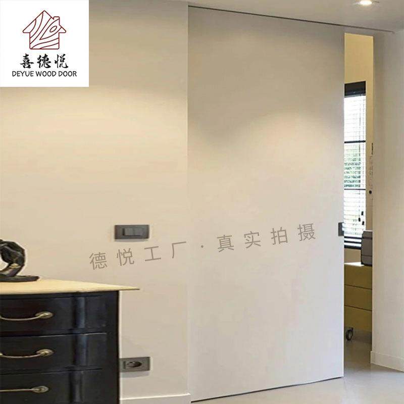 极简口袋门隐形门599内嵌弹隐按式木藏门吊实轨门推拉移隔断门,全屋定制,阳台门,淘宝优惠券,粉丝福利购,淘宝优惠卷