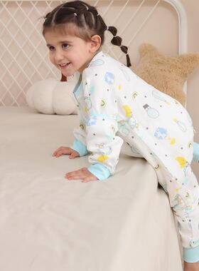 儿20230506睡袋宝宝春婴秋款棉纱布防被夏季薄竹款踢儿童睡袋四季