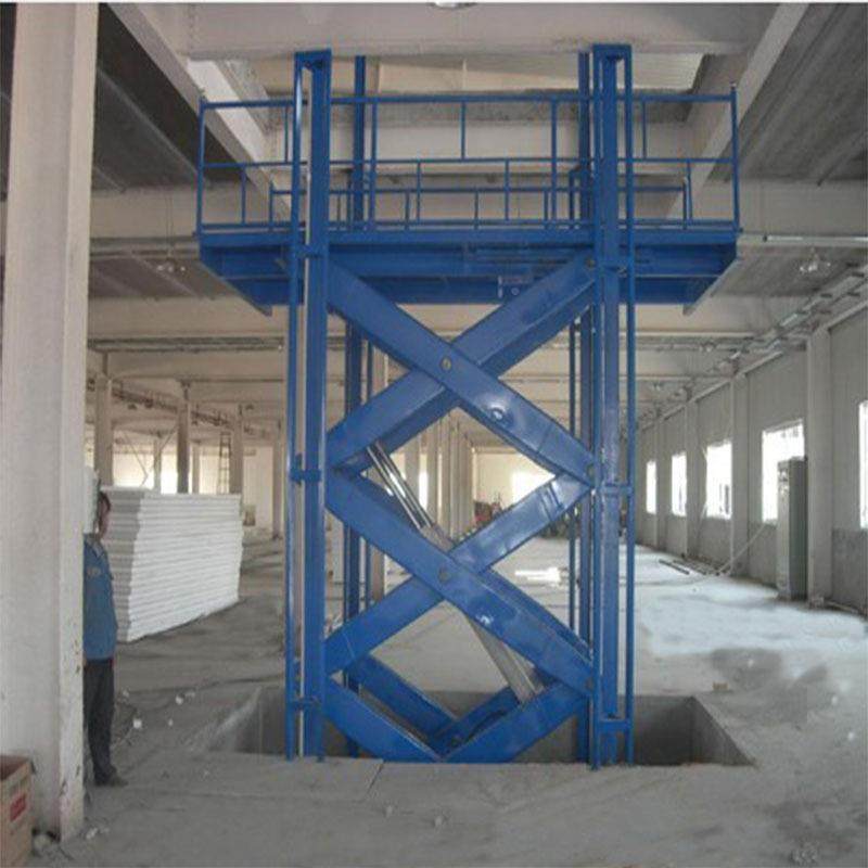 车库用固定剪叉升降货梯库TFP小型式仓台简易卸货升降平济南厂家