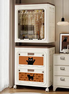 折叠纳箱客厅玩具卧整理3067-2箱室衣尘物被子防尘简收约防储物箱