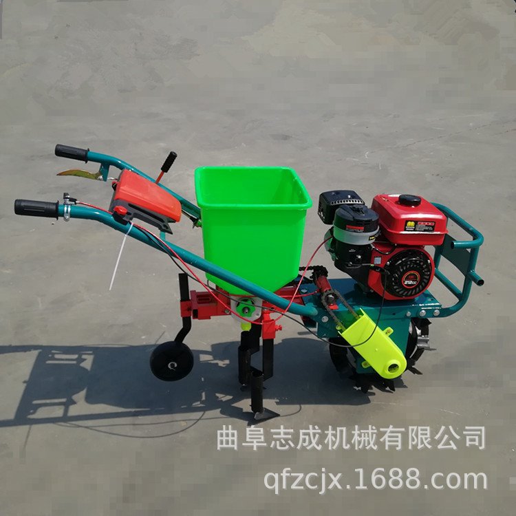 手扶汽油轮链轨多功能播种追肥机