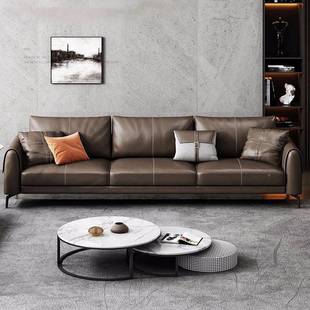 公室沙发意式 现发代室简约休NBD闲接待办商务会客沙茶几组合套装