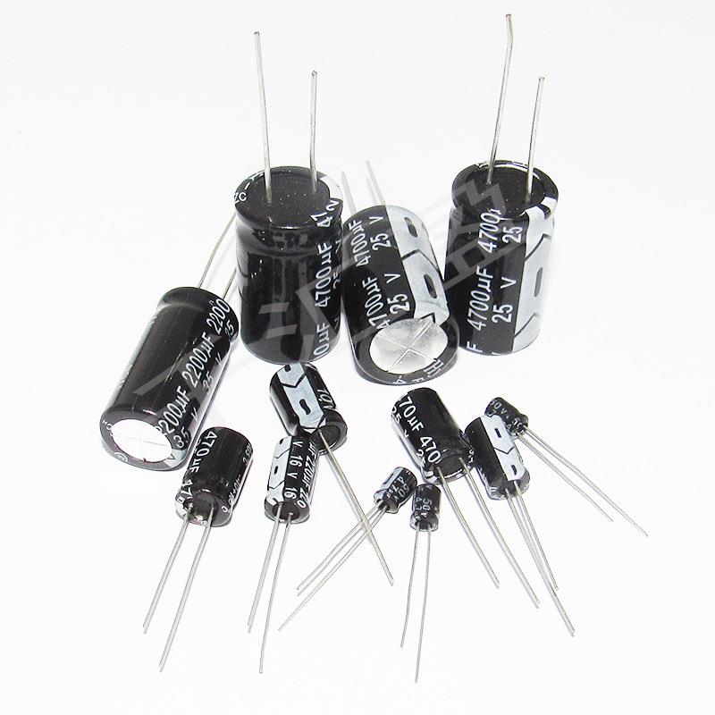 20AZQU铝F25V2直插电解电容体积8*7mm25v220uf电DIP铝电解容