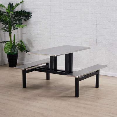 工食堂餐桌椅校学学生公司员不锈钢桌椅60820人64人8人饭堂餐桌连