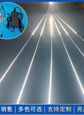 20米流光水追全亮灯条DLE长条闪光七灯带28351彩2V流星雨跑马软灯