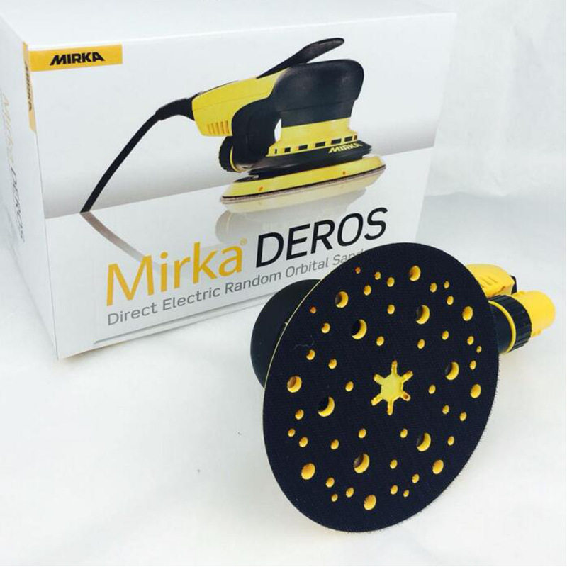 摩卡电动打磨机汽车腻子圆盘砂纸干磨机6寸150mm220VMIRKA抛光机