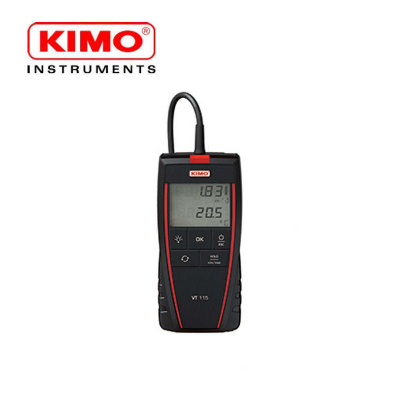 法国KIMO凯茂便携式热线风速仪 探头可伸缩延长旋转90度VT115
