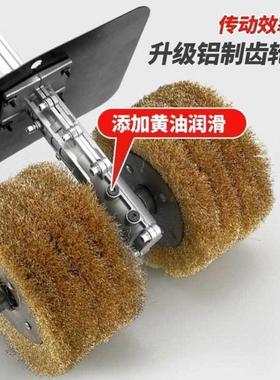 彩平钢瓦锈机手推式面钢板丝轮打磨工字钢抛光机大型YNF除电动打