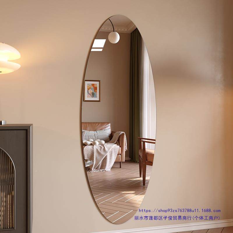 异玄形关镜子墙自粘全镜壁挂式挂墙穿衣镜身粘贴柜J-SD、G贴门家