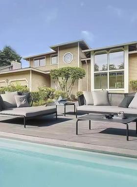 外沙墅发院庭民宿简约休闲藤编TY-85121家具别花园防水防晒户藤椅