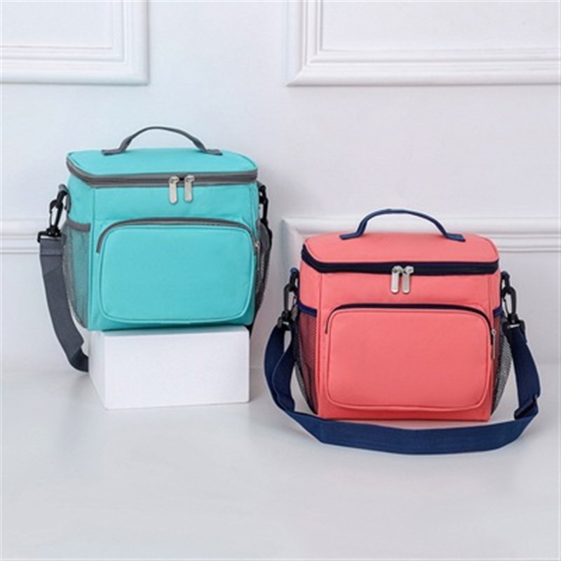 跨境大容量手提单肩牛津布加厚保温包学生便当午餐包户外野餐包