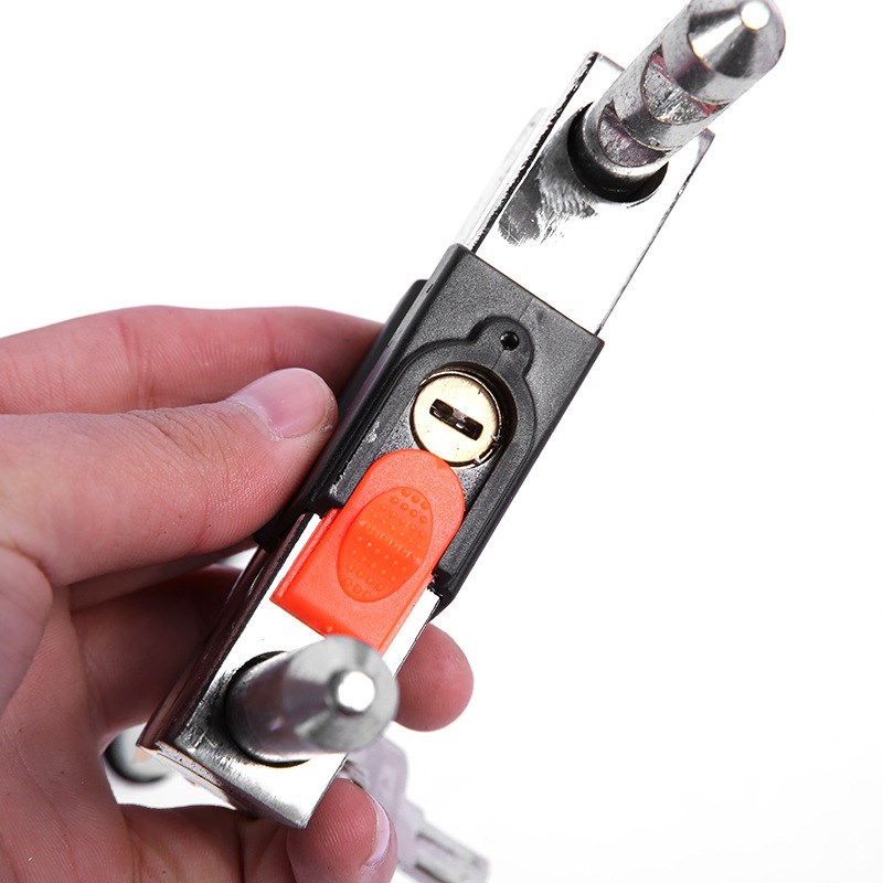 U型玻璃门锁 防盗店面商铺大插锁具加长摩托车锁家用拉门长锁