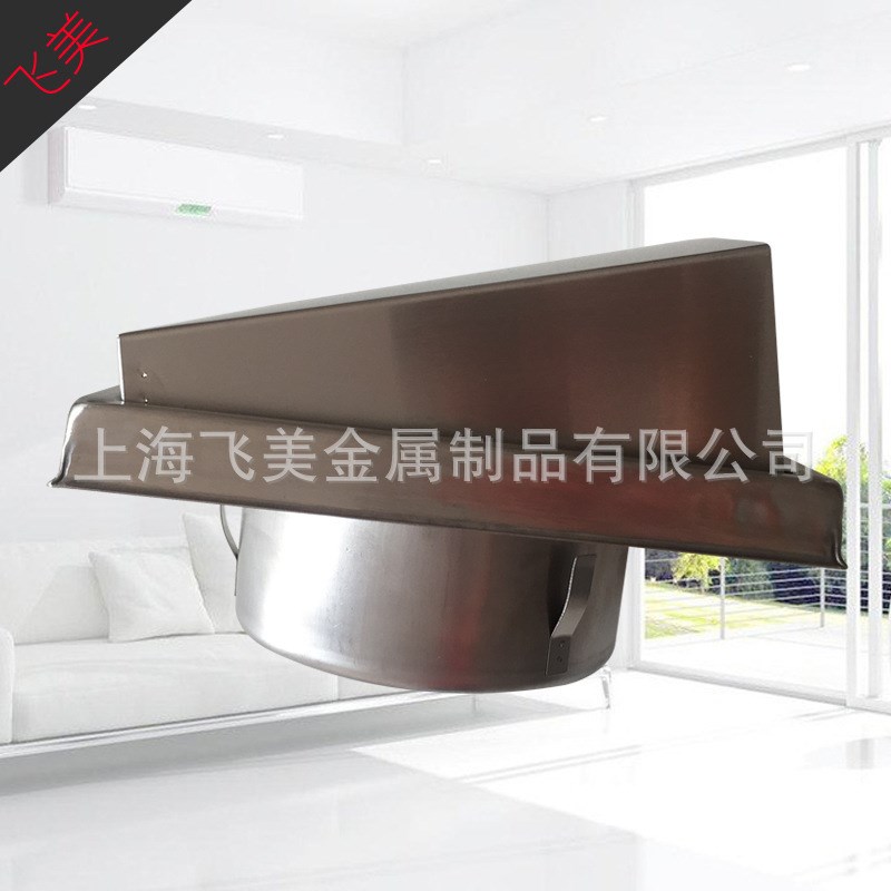 不锈钢304材料  方形出风口 150mm 不锈钢通风口   外墙防雨帽