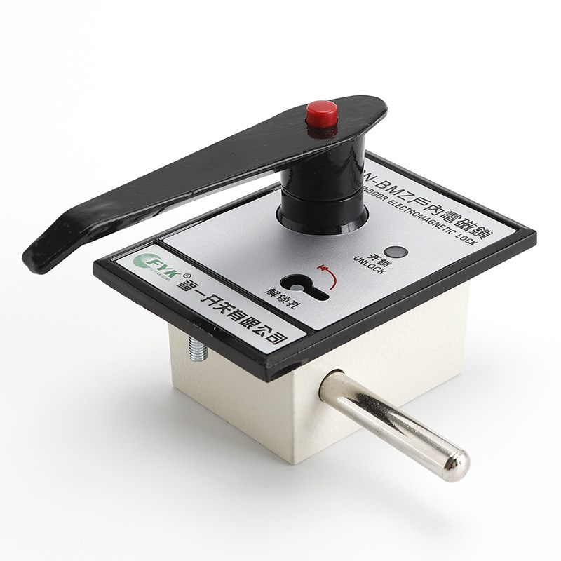 DSN-BMY/Z手柄式电磁锁智能户内高压柜门锁电控锁 交直流通用