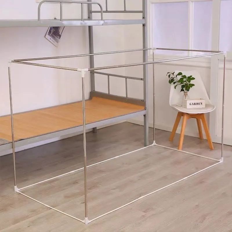 宿舍寝室学生上下铺床帘支架加粗加厚蚊帐杆单人床支架可伸缩床帘