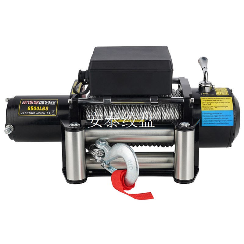 电动绞盘12V越野车汽车自救24V绞盘电动葫芦卷扬机车载起吊机小型