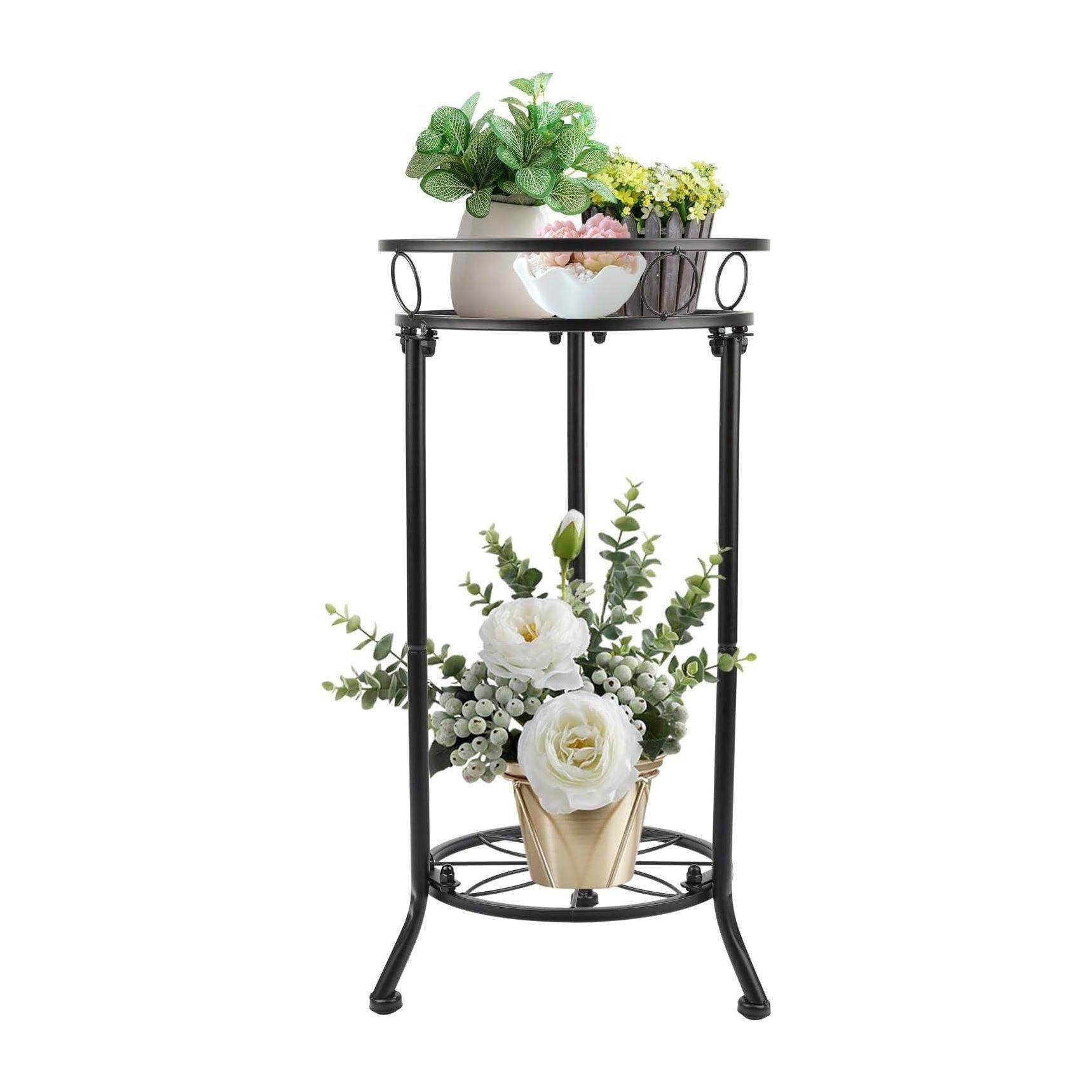 铁艺双层盆栽绿萝花盆架客厅阳台置物架落地式可拆卸组装花架子,收纳整理,烫衣板及配件,淘宝优惠券,粉丝福利购,淘宝优惠卷