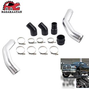 EBAY汽配3.5inch铝升级中冷器管套件适用13-18道奇公羊6.7L康明斯