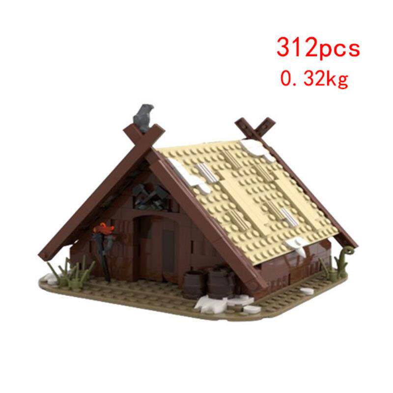 热卖现货MOC-93063小颗粒拼装积木玩具街景小屋益智模型摆件