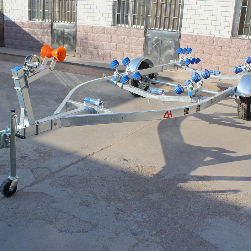 摩托艇冲锋舟橡皮艇拖车 拖车架 重型游艇快艇拖车小船托架挂车