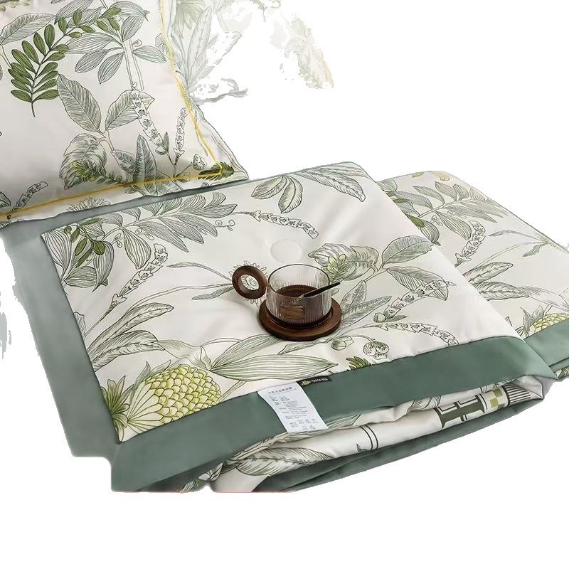 【2025爆款】反季丝滑夏凉被轻奢透气印花机洗夏被空调被