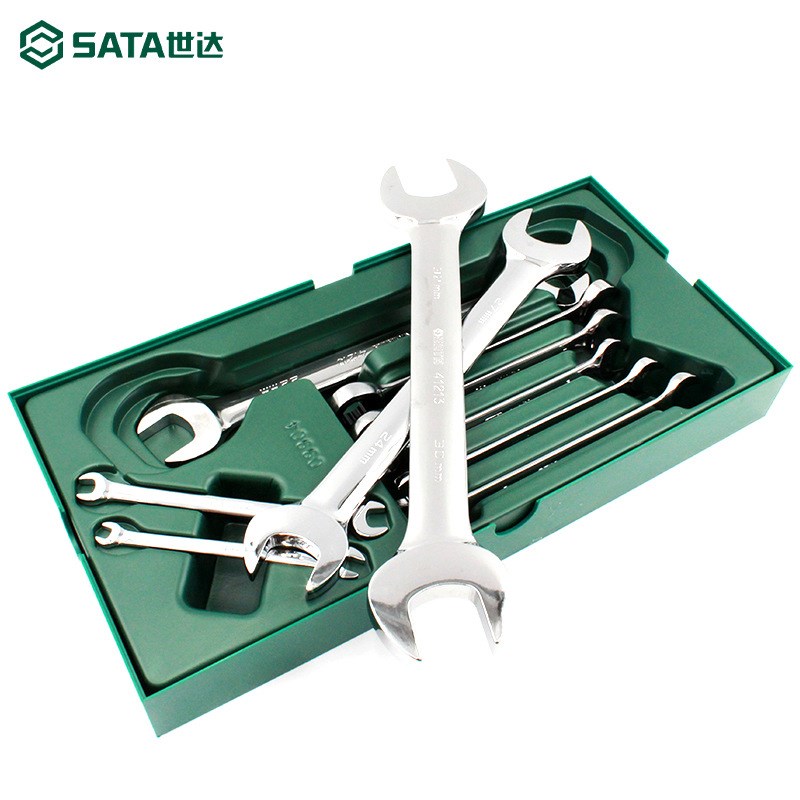 世达工具托组套10件套双开口两用套筒扳手汽车维修工具套装09904