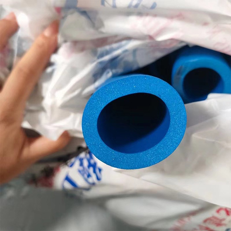 空调彩管空调保温橡塑管阻燃加厚红蓝橡塑管 保温隔热空调橡塑管